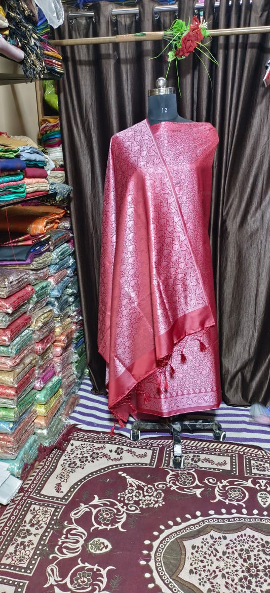 Baby Pink Banarasi Suite