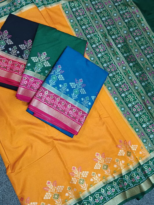 Katan dybel silk saree