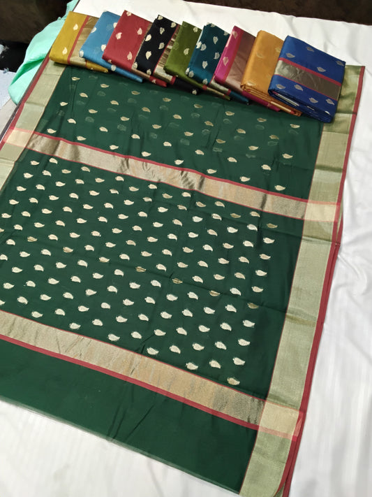 Chanderi cotton saree