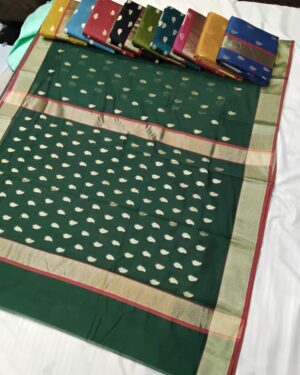 Chanderi cotton saree