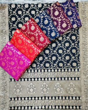 eighty twenty katan handloom satin saree in naby and more colours