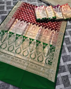 Banarasi nylon sation saree